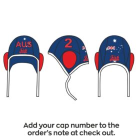 Australian Flag Navy Water Polo Cap